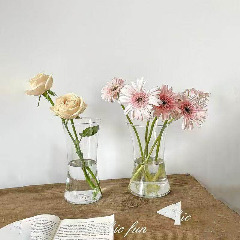 北欧ins风玻璃花瓶客厅插花创意小卧室装饰简约广口花瓶透明网红,淘宝优惠券,粉丝福利购,淘宝优惠卷