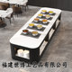 Hotel double-sided breakfast table school unit canteen army Nakashima marble buffet table commercial display table