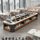 Hotel double-sided breakfast table unit canteen Zhongdao buffet table restaurant cold dishes fruit table hot pot restaurant buffet table