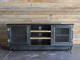 European retro style distressed iron floor-standing decorative cabinet