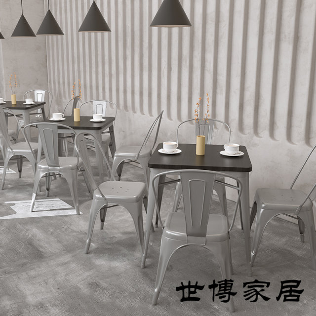 Mengzhixu rectangular Syrian solid wood dining table