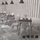 Mengzhixu rectangular Syrian solid wood dining table