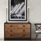 American retro style iron desk storage cabinet with drawers