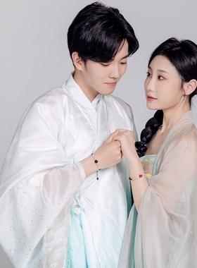 红黑玛瑙编织绳手绳可调节高级感ins小众设计情侣手链2025年新款