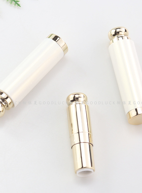 白色金顶圆管 diy口红管 口红空管 12.1mm