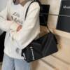 High-quality waterproof crossbody bag for men and women, versatile casual shoulder bag, trendy large capacity simple sports pillow bag
