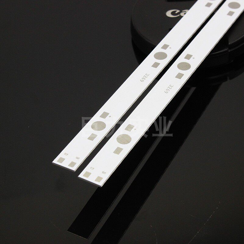 300mm大功率LED铝基板长条形6颗位串联白色水族灯30cm电路线路板_虎窝淘