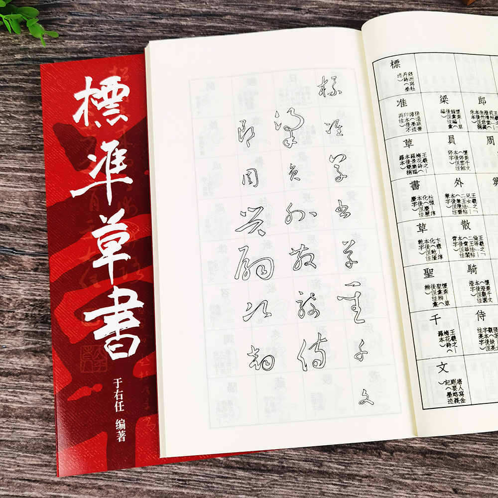 标准草书于右任草书字帖毛笔草书入门字谱怎样写草书写法草书符号大全名家草书千字文双钩写法于右仁草书入门字谱练字帖上海书店-图0