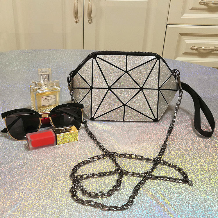 2020新款贝壳包几何菱格夜光手机包 迪安斯品牌馆女士包袋