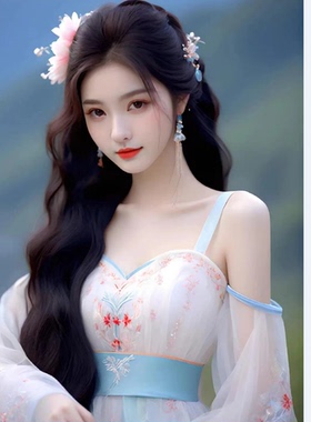 古风汉服唐装美女海报贴画墙贴贴纸壁纸背景装饰古装名宿客厅自粘