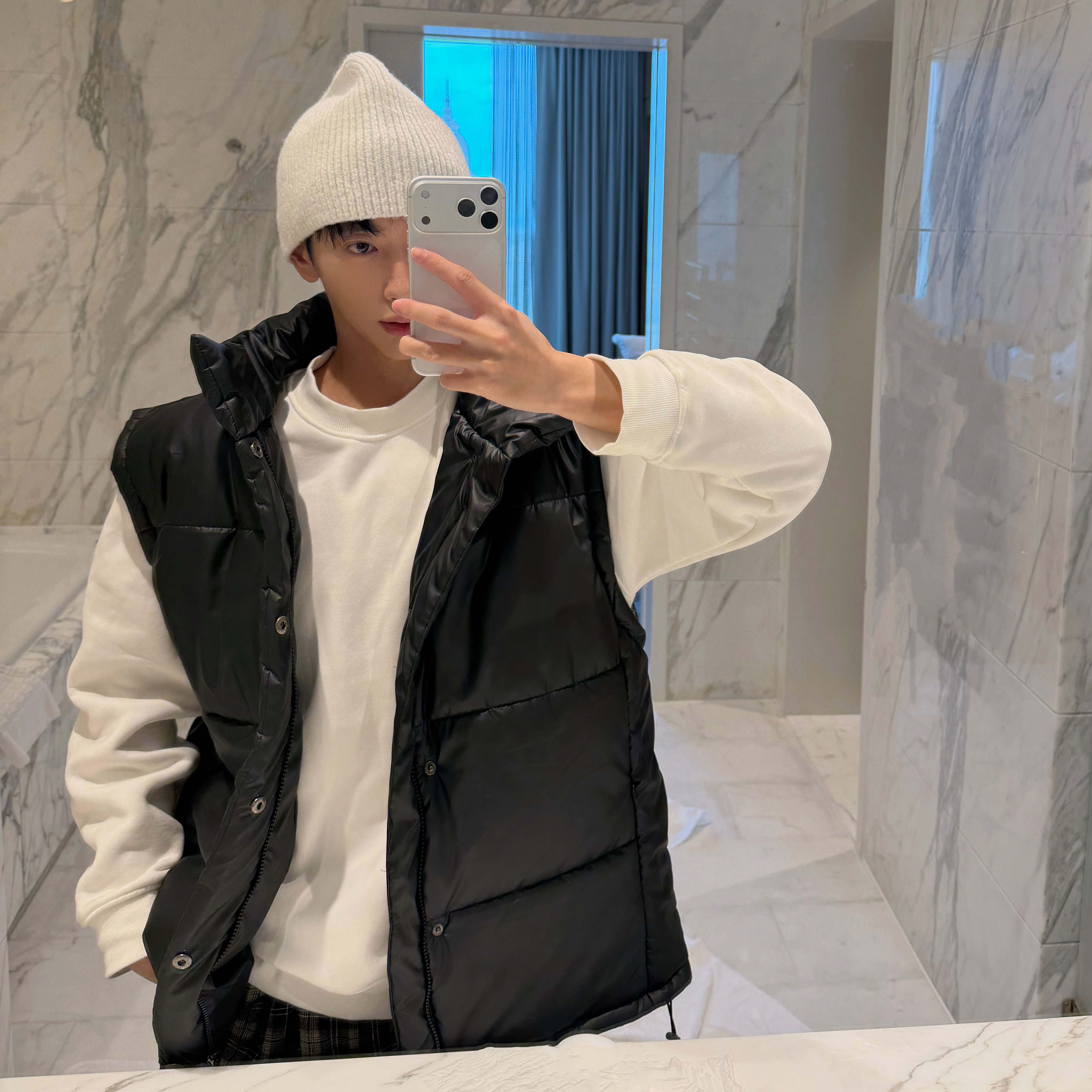 XMOB STUDIO休闲美式廓形黑色马甲男宽松保暖加厚无袖棉服外套潮,淘宝优惠券,粉丝福利购,淘宝优惠卷