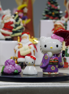 HELLOKITTY陶瓷卡通工艺品摆件