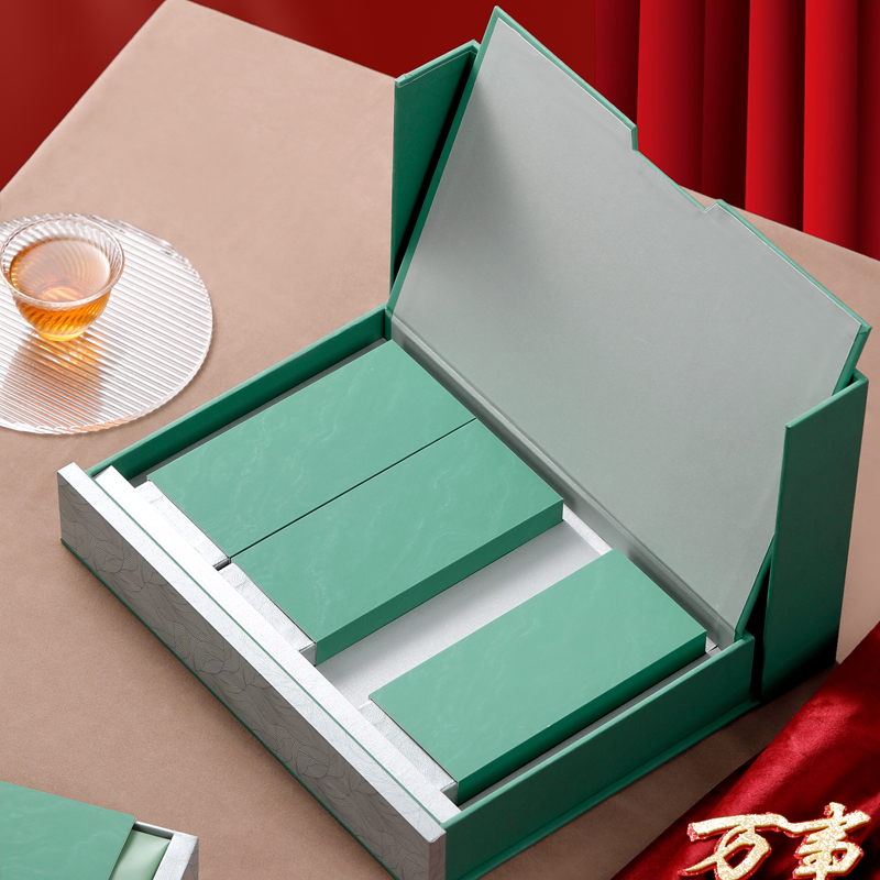 高端岩茶一两装茶叶包装盒通用白茶肉桂大红袍六泡茶叶礼盒装空盒-图1