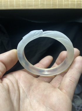 翡翠和田玉玛瑙玉髓岫岩玉狐狸开口手镯雕刻承接加工抛光