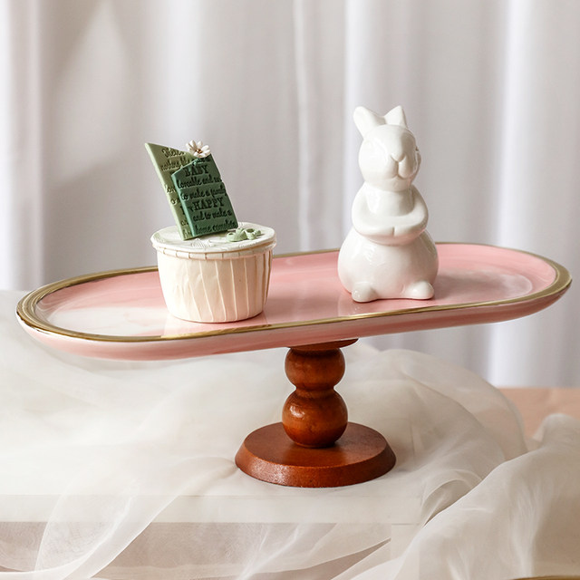 Light luxury ceramic storage tray dessert dessert fruit tray