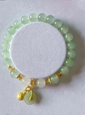 正品天然和田玉项链女款颈饰项坠送妈妈玉石手链套装首饰手串礼物