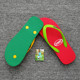 Rubber flip-flops imported from Thailand