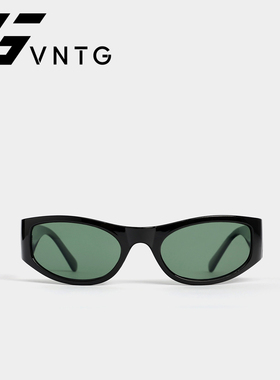 VNTG墨镜曲面时髦简约ins风显脸小蝶形御姐撞色防紫外线太阳眼镜