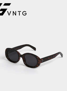 VNTG偏光墨镜复古深玳瑁色ins风防紫外线uv400高品质粗框太阳眼镜