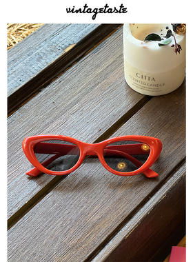 猫眼荧光色系ins风太阳眼镜