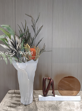 现代极简摆件组合花器书靠