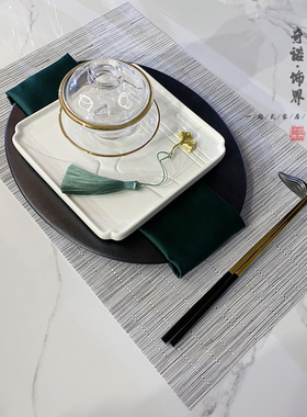 新中式风餐具展厅会所创意摆件