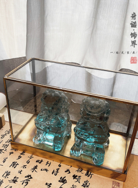 新中式风样板房间香炉组合摆件