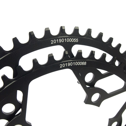 小鱼盘7075折叠自行车BCD130正负齿盘片50/52T超轻牙盘9/10/11速 - 图0