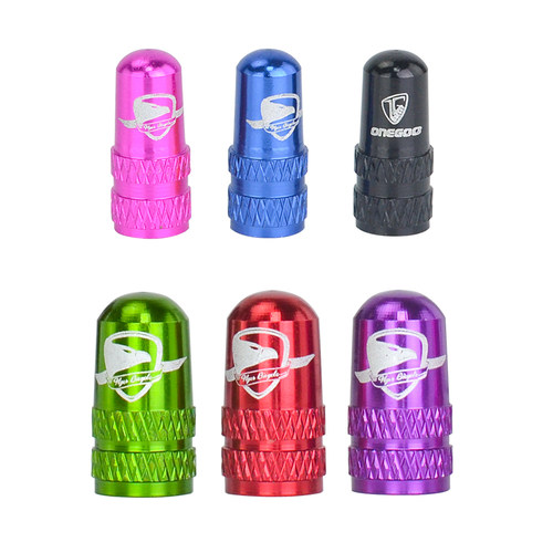 ONEGOO自行车山地公路车气嘴帽彩色铝合金法嘴帽美嘴帽内胎防尘盖 - 图3