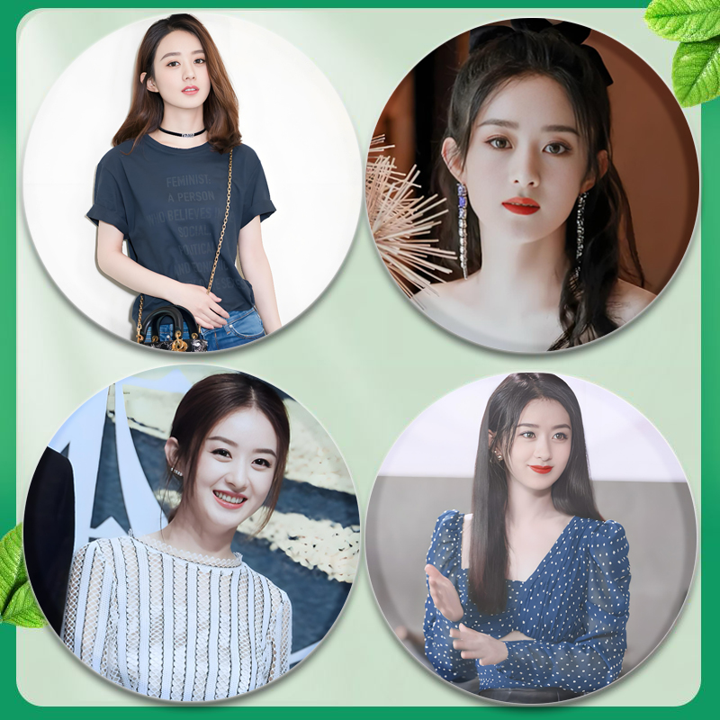 赵丽颖‌周边吧唧徽章吧唧58mm马口铁胸章胸针挂件朋友谷子礼物 - 图1