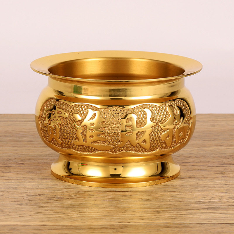 纯黄铜香炉摆件家用室内供奉佛光招财铜香炉佛堂檀香炉香薰炉包邮,淘宝优惠券,粉丝福利购,淘宝优惠卷