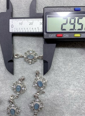 天然海蓝宝吊坠女项坠欧珀项链瑞丽潮人轻奢水晶饰品