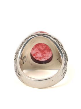 TOP-YAMAMOTO复古红玛瑙戒指男女开口可调节个性指环