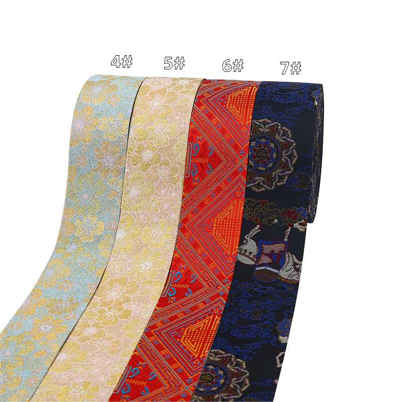 多拉新款中国风刺绣提花压条手工diy古风蝴蝶结发饰发夹材料配件,淘宝优惠券,粉丝福利购,淘宝优惠卷