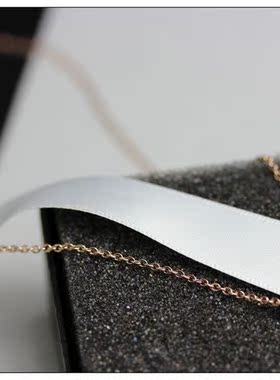 钛钢甜美风爱心玫瑰金色小吊坠