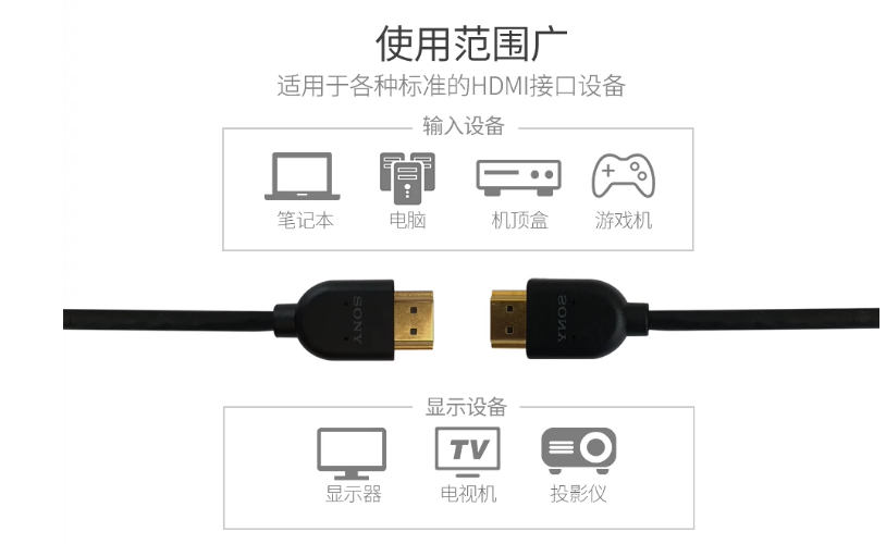 XBOX360 PS3 PS4 XBOXONE游戏机通用国产优质 HDMI线高清视频线-图0