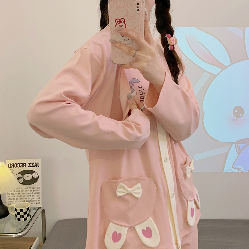 月子服春秋纯棉产后3月份4产妇哺乳怀孕期孕妇睡衣夏季薄款两件套_安娜妈咪母婴店_孕妇装/孕产妇用品/营养-第3张图片-提都小院