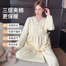 纯棉空气棉月子服11月产后哺乳睡衣