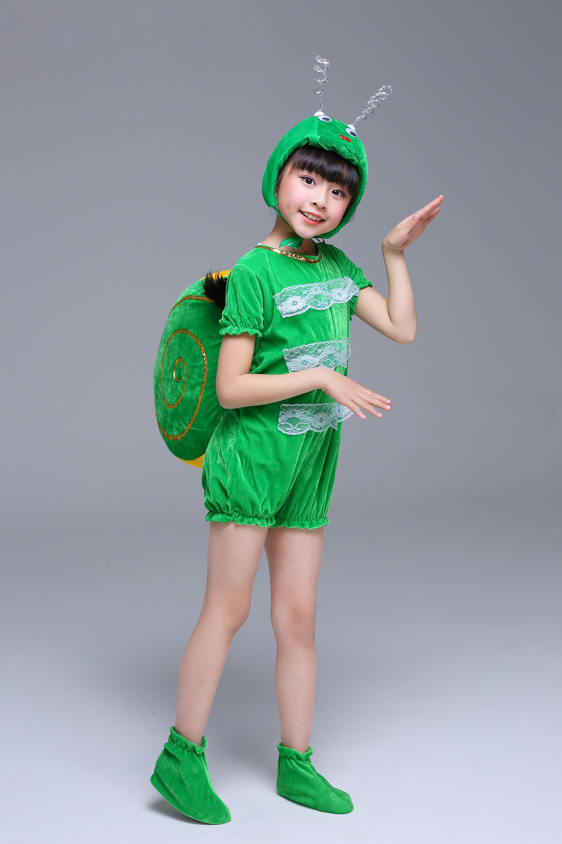 六一儿童动物服蜗牛演出服装小蜗牛的梦想舞蹈服蜗牛记者表演服装