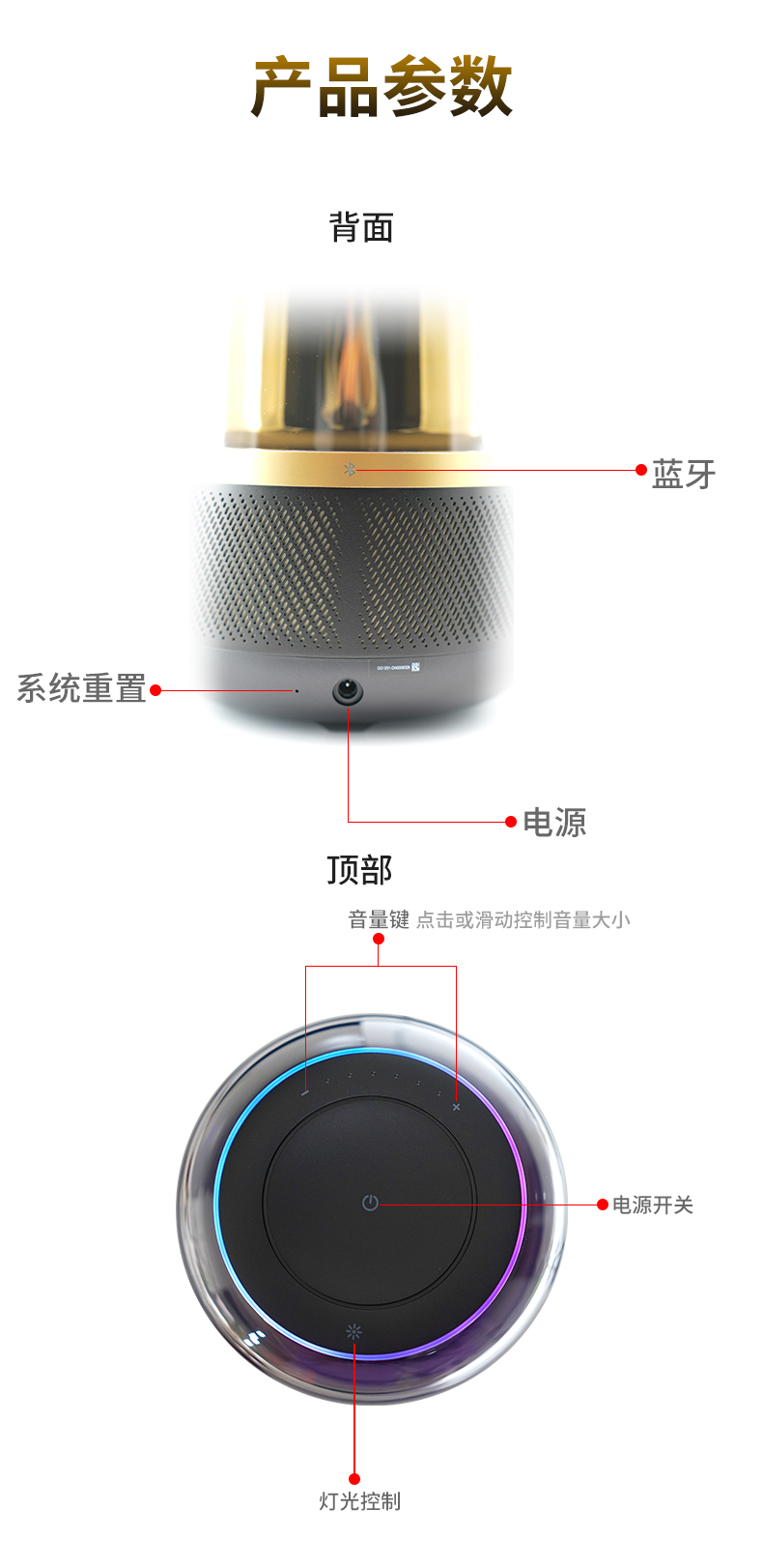 新品/哈曼卡顿Allure Essentia 音乐曜石家用立体声无线蓝牙音箱 - 图0