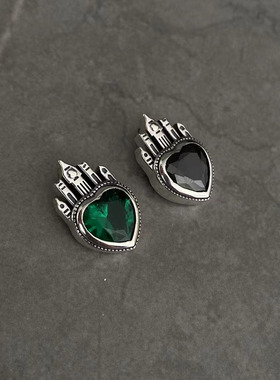 s925纯银皇冠爱心吊坠女项坠气质2021年简约复古轻奢时尚银饰项链