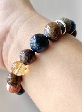 彼得石蓝虎陨石原创设计星际