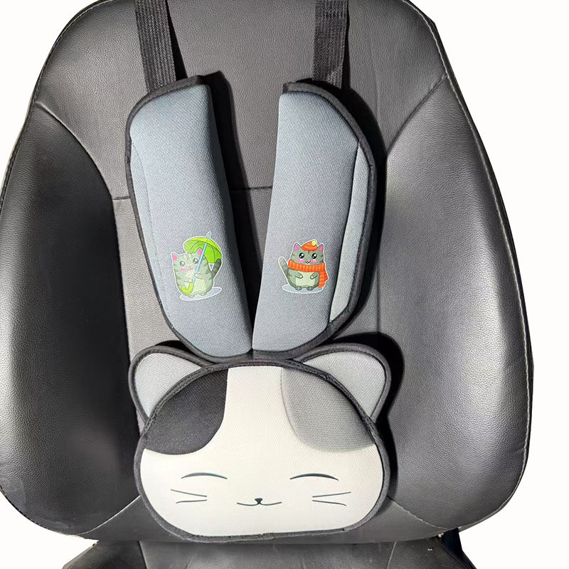 迷你猫汽车儿童安全带固定器防勒脖护肩车用宝宝护肚神器限位器,淘宝优惠券,粉丝福利购,淘宝优惠卷
