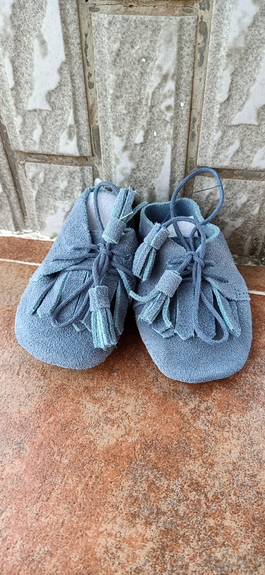 Lucky Gulli 外贸春款绑带真皮婴儿鞋1岁软底宝宝春秋休闲圆头