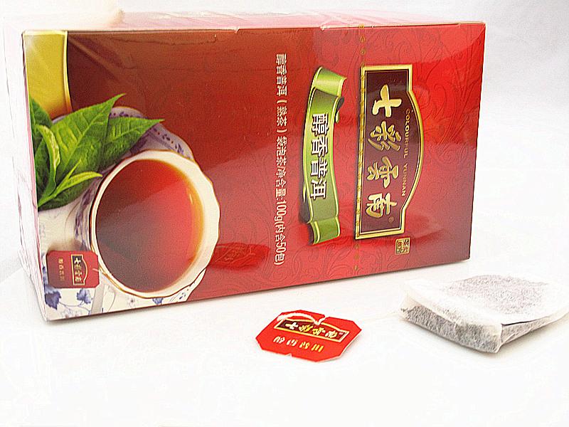 七彩云南庆丰祥普洱茶熟茶 醇香普洱袋泡茶叶100g 50袋2g/袋方便