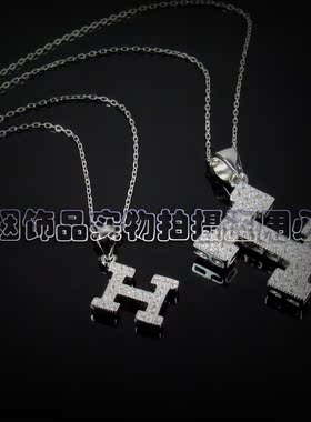 925银微镶小号女士项链吊坠