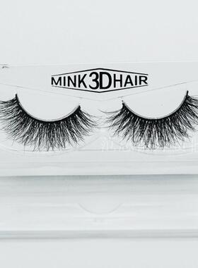 3D Real Mink Fur Handmade thick eyelash出口水貂毛浓密假睫毛