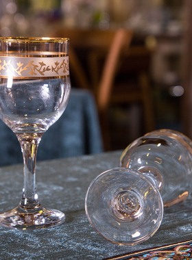 葡萄酒描金个性欧式风奢华高脚杯