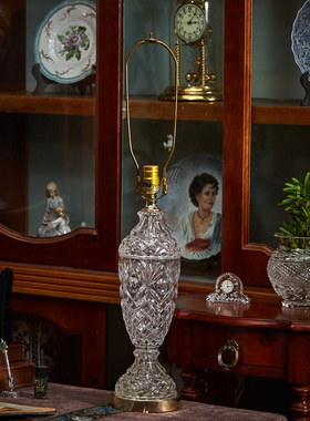 水晶台灯ins风客厅桌面复古装饰