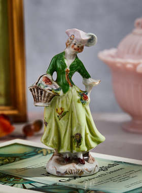 瓷娃娃可爱陶瓷偶复古欧式小奢华